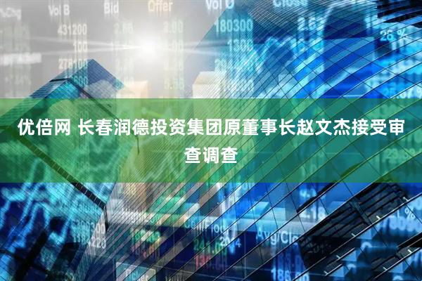 优倍网 长春润德投资集团原董事长赵文杰接受审查调查